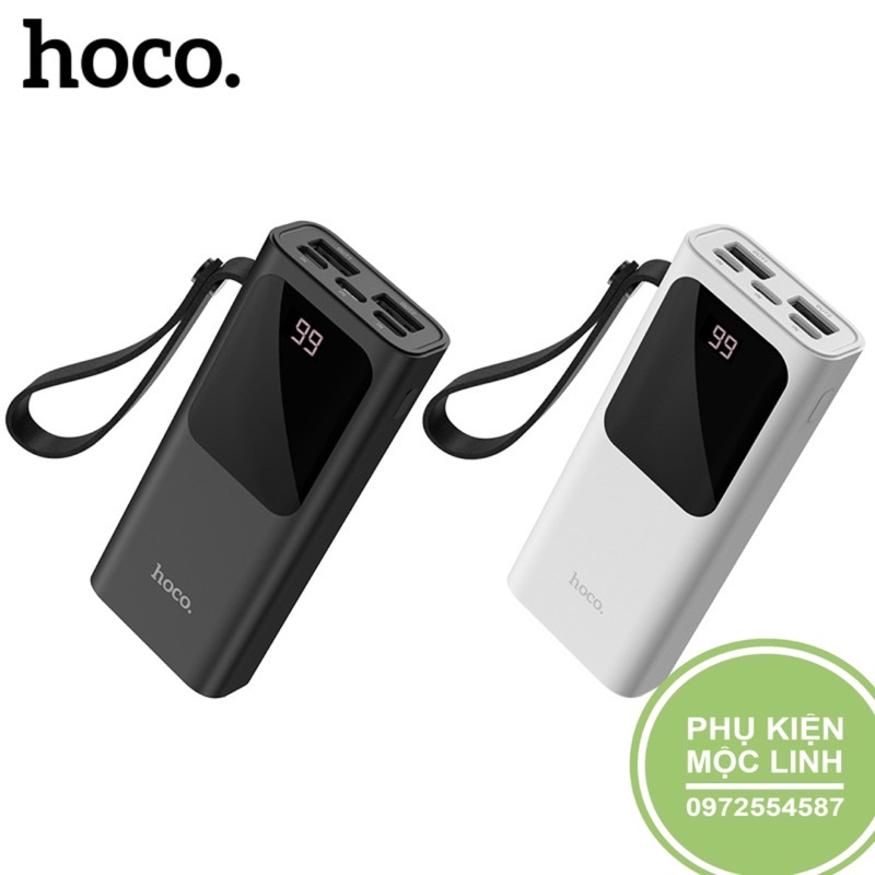 Pin Sạc Dự Phòng Cao Cấp HOCO - J41 Chính Hãng 10000mah 2 Cổng Ra USB DC5V/2A