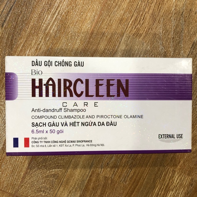 Dầu gội đầu HAIRCLEEN 50gói - chống gàu và ngứa da đầu