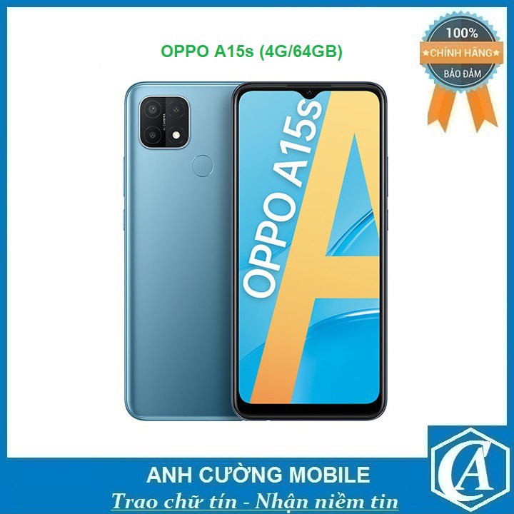 Điện thoại OPPO A15s (4G/64GB) – Hàng chính hãng