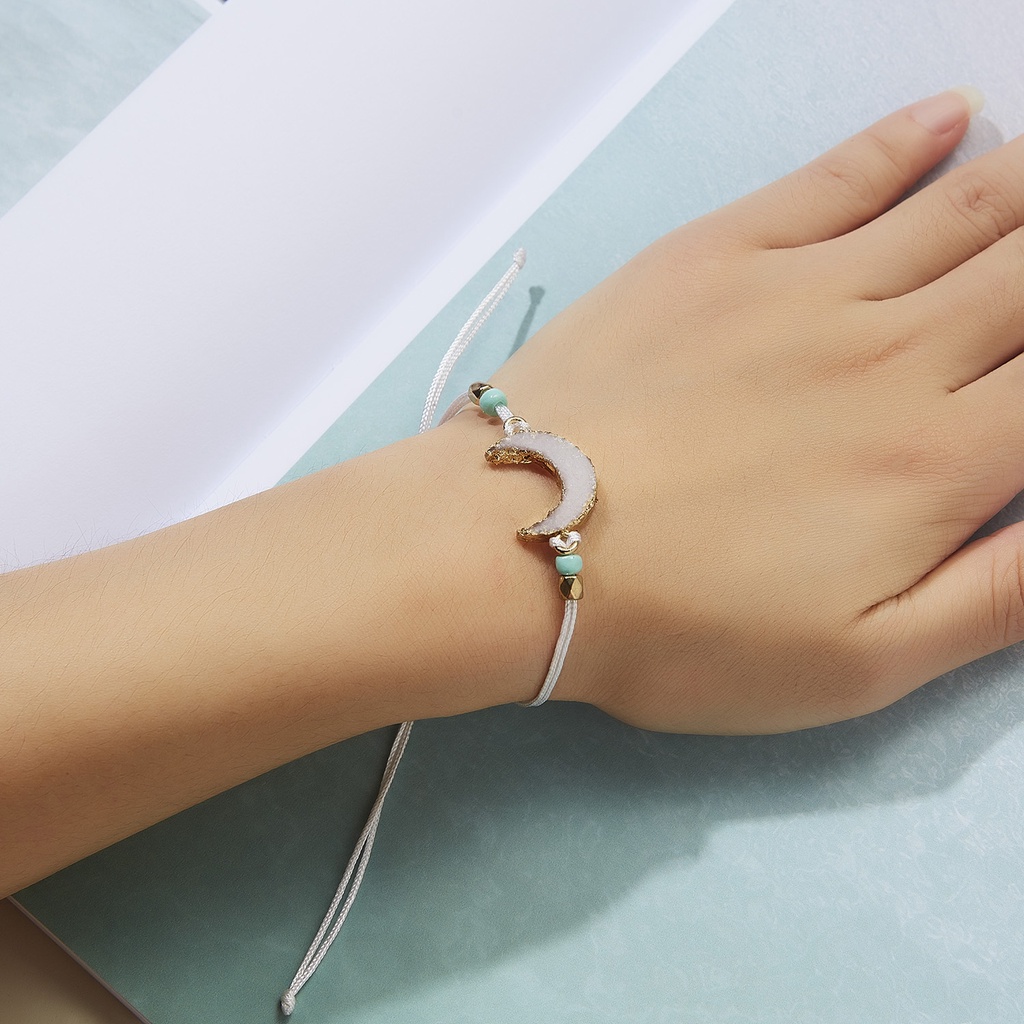 Vòng đeo tay RINHOO FRIENDSHIP dây bện mặt thiết kế thời trang