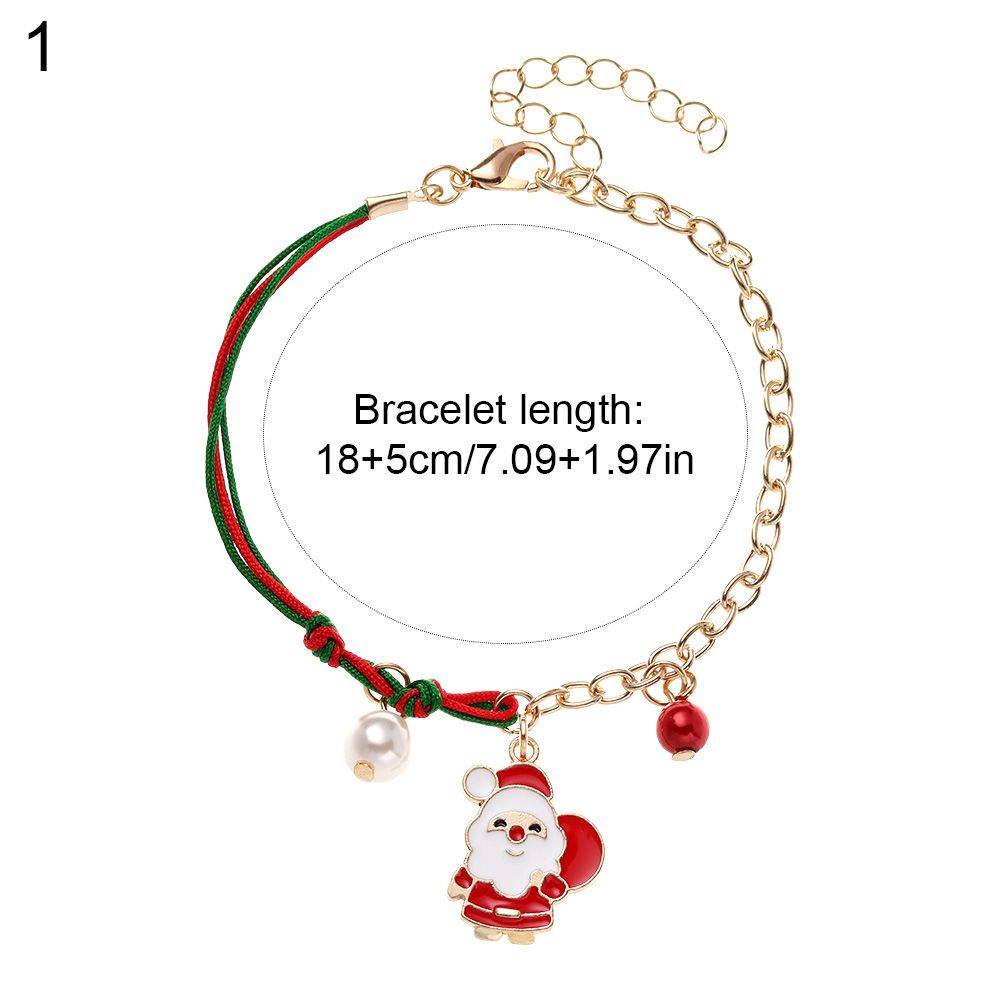 Vòng Tay Mặt Hình Cây Thông Giáng Sinh Bằng Hợp Kim Thời Trang Cho Nữ