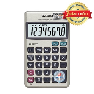 Máy tính CASIO Chính Hãng LC-403TV -  Máy tính mini bỏ túi nhỏ gọn, tiện dụng