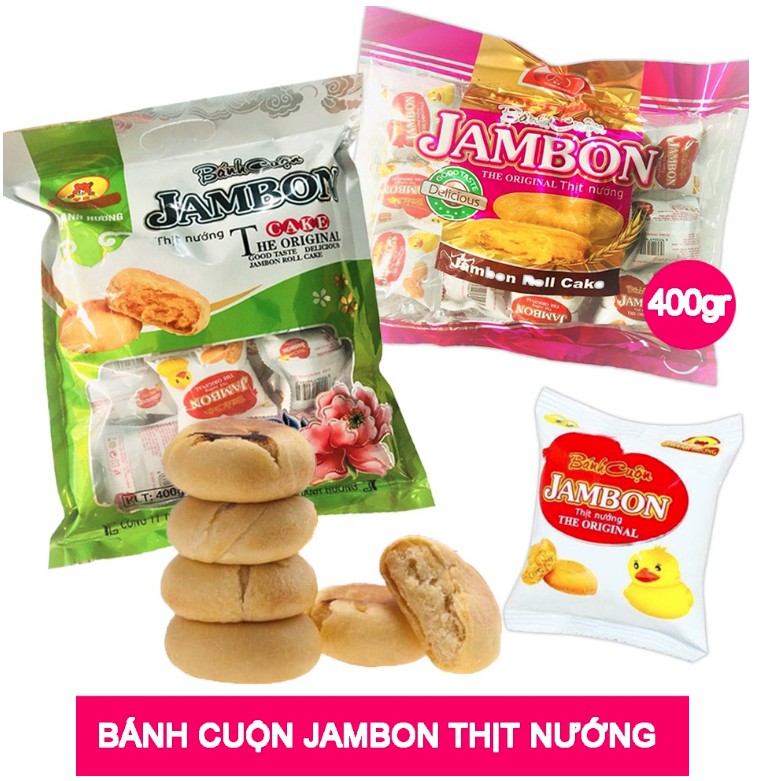 Bánh Cuộn Jambon Thịt Nướng Thanh Hương Gói 400gr (Giao màu ngẫu nhiên) | WebRaoVat - webraovat.net.vn