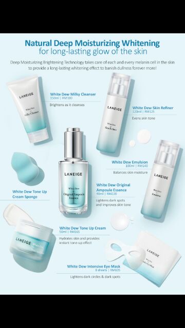 [ TẶNG 1 VĨ DƯỠNG DA 1ML]BỘ KIT DƯỠNG TRẮNG MỚI 5SP LANEIGE | BigBuy360 - bigbuy360.vn