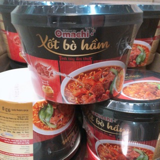 Mì OMACHI XỐT BÒ HẦM hộp mới 93g