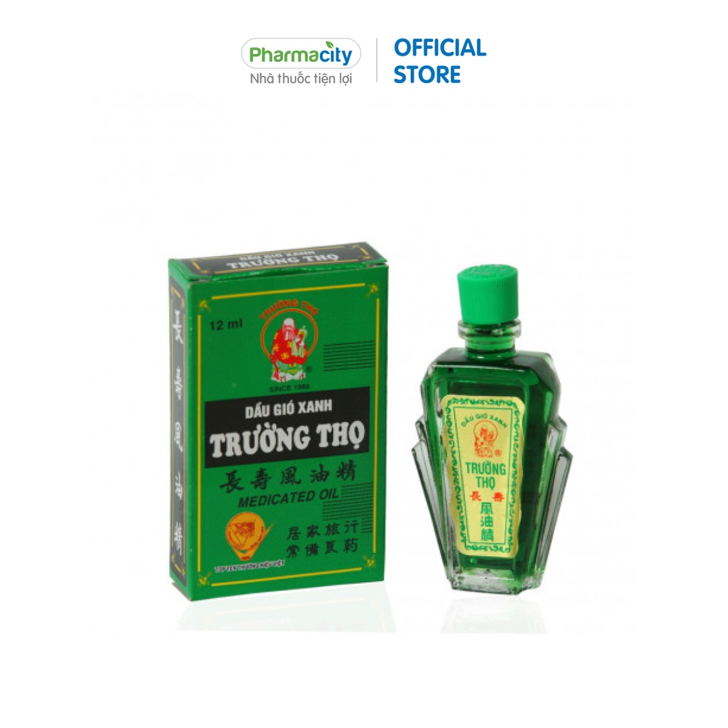 Dầu gió xanh Trường Thọ Pharma (12ml)