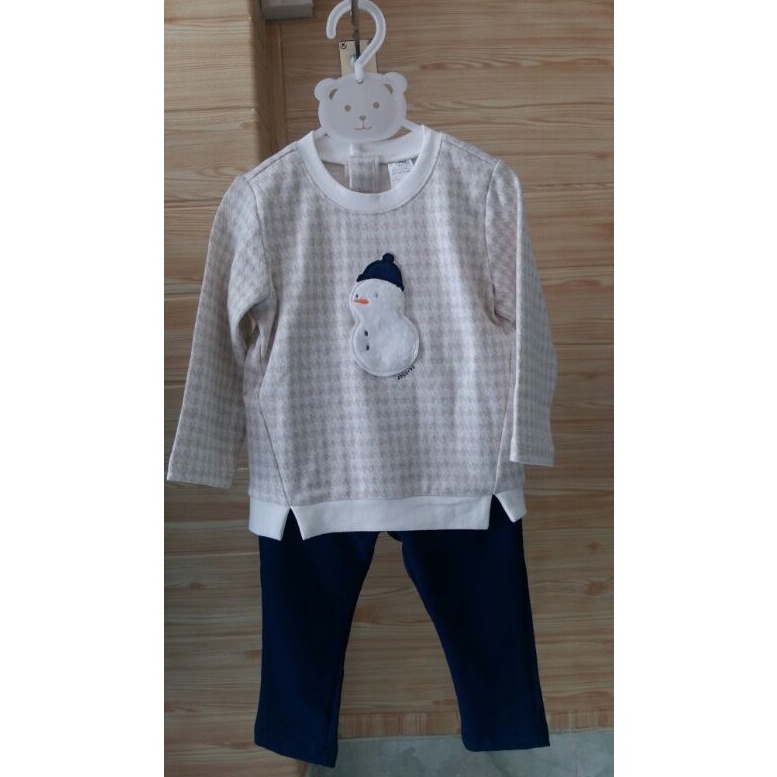 Bộ áo quần dài bé gái-trai Absobra xuất Hàn