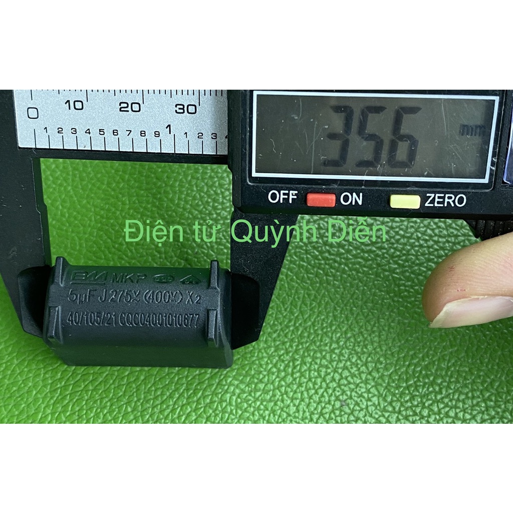 Combo 10 Tụ bếp từ 4uf-5uf đứng ốm - linh kiện điện tử QUỲNH DIỄN
