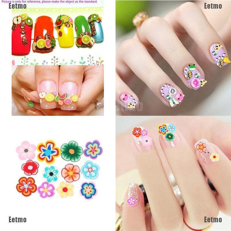 Set 1000 Miếng Dán Trang Trí Móng Tay 3D Hình Trái Cây / Động Vật Diy