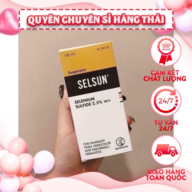 dầu gội gàu selsun 120ml thái lan