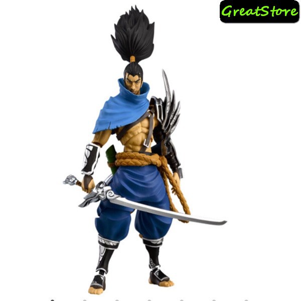 ( HÀNG CÓ SẴN ) MÔ HÌNH NHÂN VẬT YASUO LIÊN MINH HUYỀN THOẠI LOL LEAGUE OF LEGENDS FIGMA SP 077 CỬ ĐỘNG ĐƯỢC