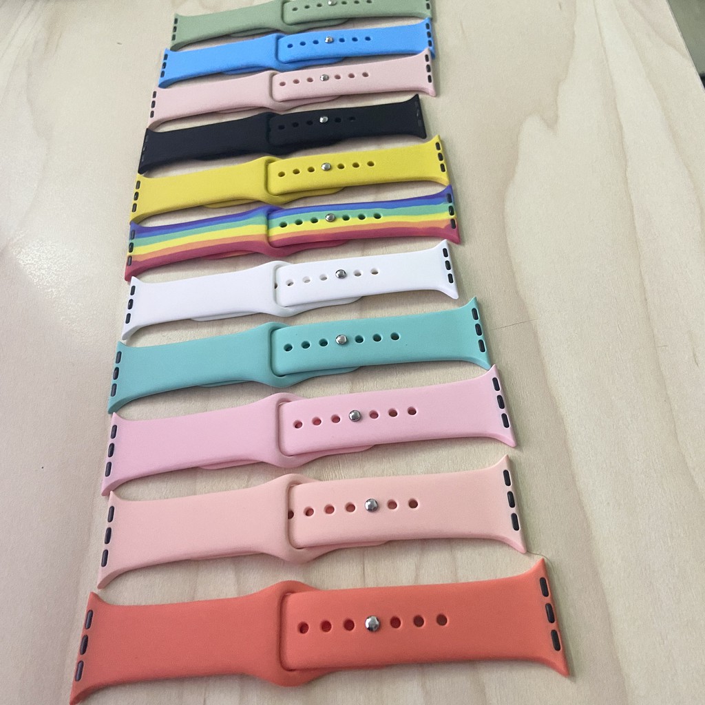 Dây Đeo Apple Watch Sport Band Silicon ( Cao Cấp ) 38mm, 40mm, 42mm và 44mm - Min STORE