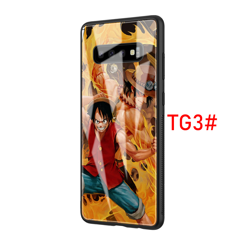 Ốp Lưng Kính Cường Lực In Hình Các Nhân Vật Trong One Piece Cho Samsung Note 8 9 10 S7 Edge S8 S9 S10 S20 Ultra Lite Plus S138