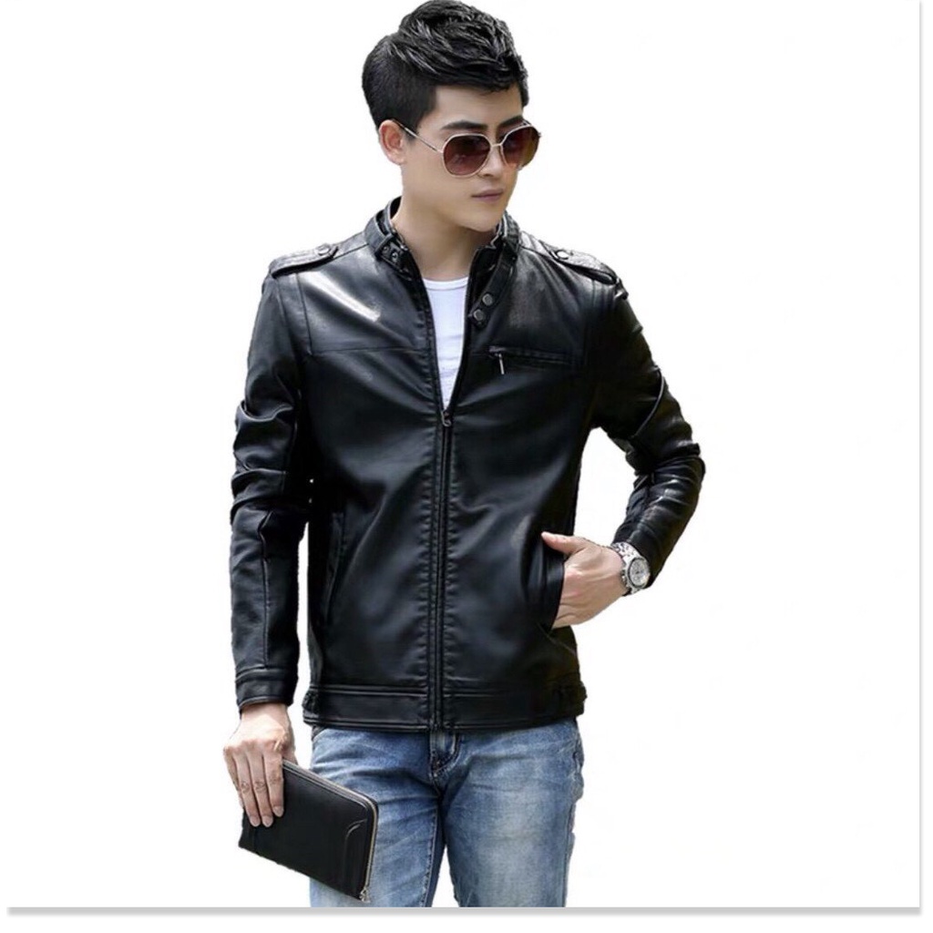 Áo khoác da nam dây kéo đồng da xịn KHÔNG BONG TRÓC hàng xịn cao cấp nhất 2021 THỜI TRANG LANA FASHION