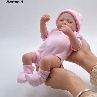 💖10inches Soft Silicone Reborn Baby Girl Newborn Girl Lifelike Toy