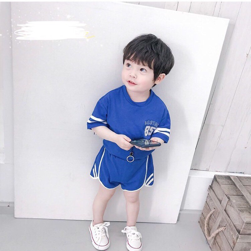 Bộ thể thao cho bé ❤️ freeship ❤️ bộ cộc cotton cho bé trai bé gái - just kids