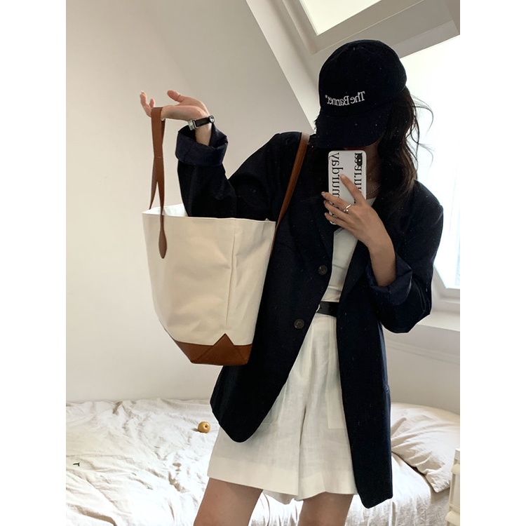 Túi tote Vải Bố Sức Chứa Lớn Mùa Hè Thông Thường