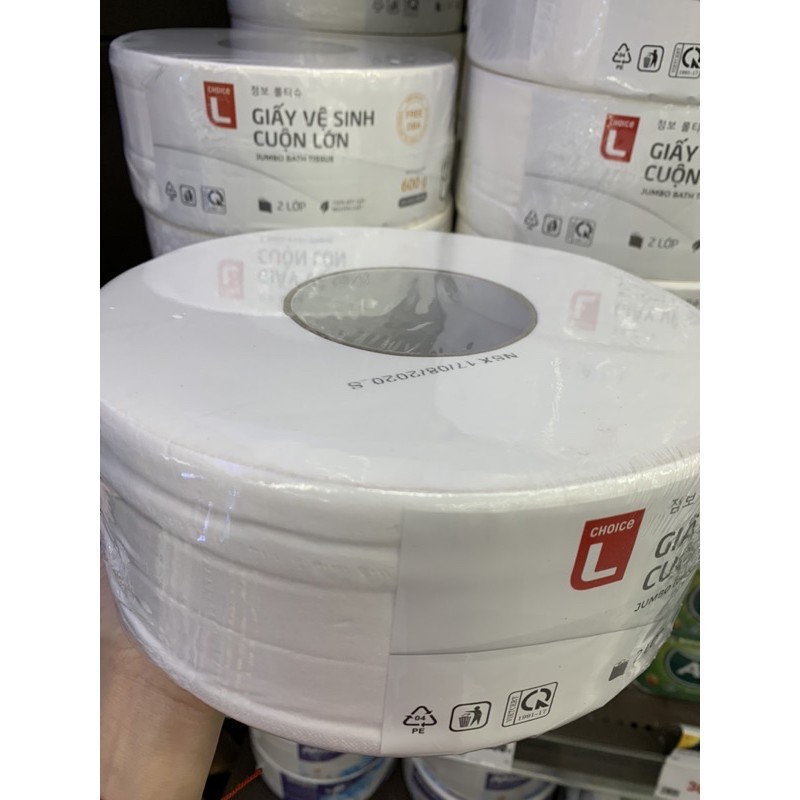 Giấy Vệ Sinh Cuộn Tròn 2 Lớp 600g Siêu Tiết Kiệm
