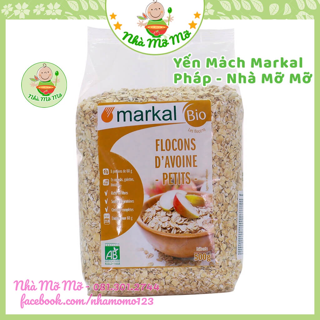 Yến Mạch Cán Mỏng Hữu Cơ Markal 500g (Date 9/2022) - Nhà Mỡ Mỡ