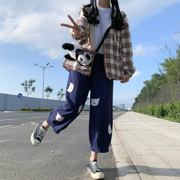 Quần Dài Dáng Rộng In Hoạt Hình Dễ Thương Thời Trang Cho Nữ | BigBuy360 - bigbuy360.vn