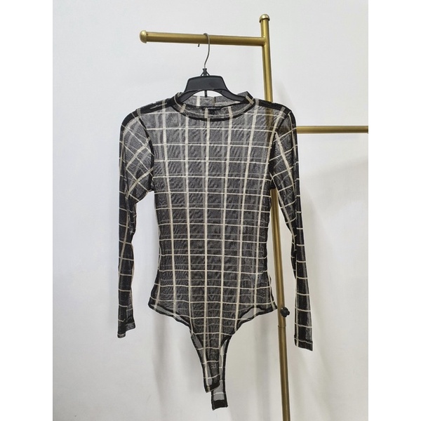 Bodysuit Lưới Nhũ Tay Dài Caro (Beo) - 3480-3478 | BigBuy360 - bigbuy360.vn