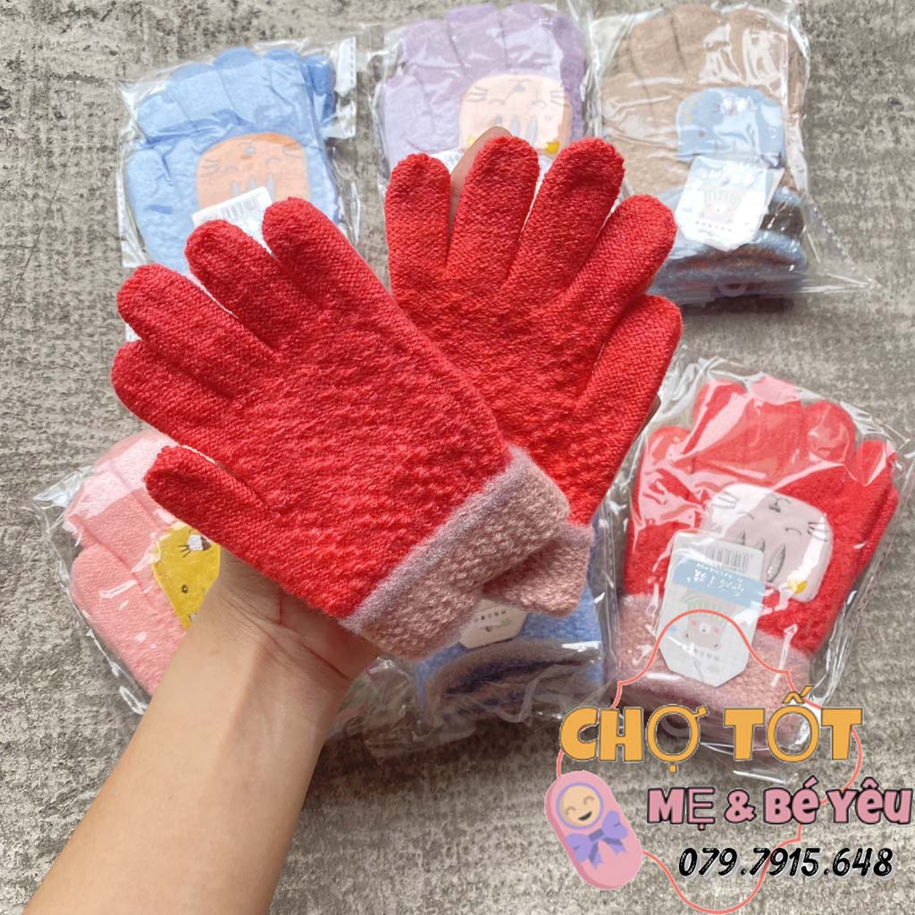 Bao Tay Len Cho Bé,Găng Tay Len Lông Mang Ấm Cho Bé 0-8 tuổi (nhiều mẫu)