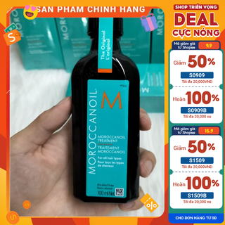 Tinh dầu dưỡng moroccacnoil phục hồi tóc sơ, hư tổn chai 100ml