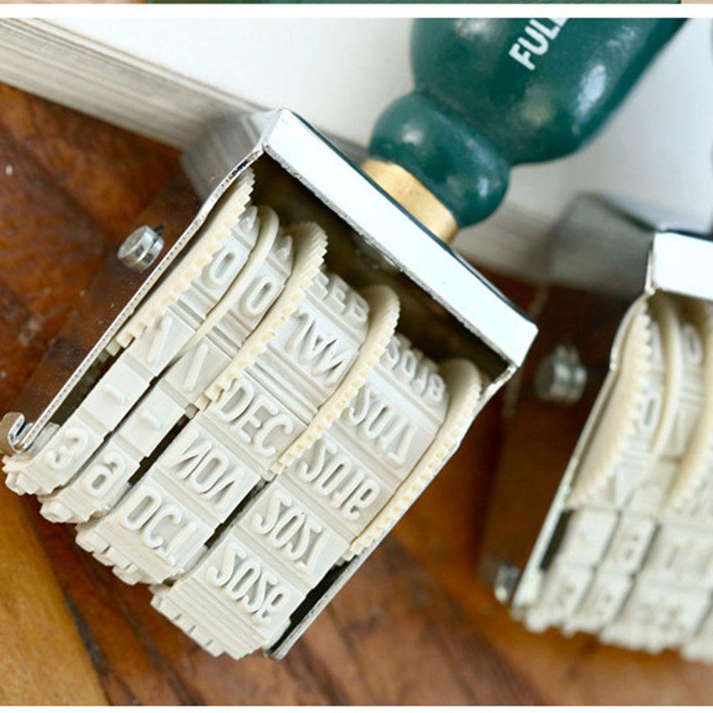 Aaron1 Date Postmark Con Dấu Cầm Tay Bằng Gỗ Dùng Làm Con Dấu Niêm Phong Thủ Công