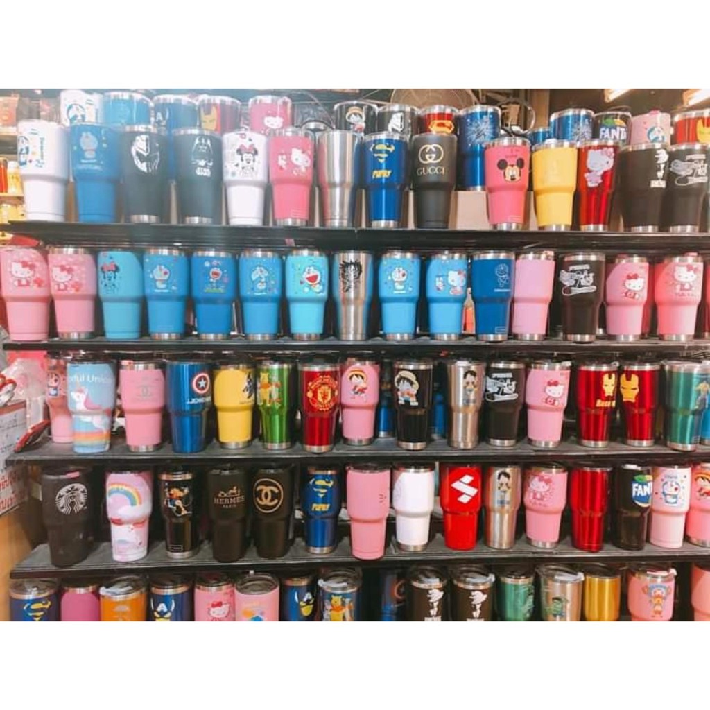 Ly giữ nhiệt iced americano coffe inox 304 cao cấp không gỉ, cốc uống nước giữ nhiệt có ống hút tiện lợi