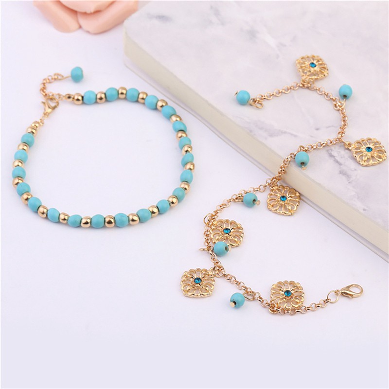 Bộ 2 lắc chân phong cách boho thời trang cho nữ | BigBuy360 - bigbuy360.vn