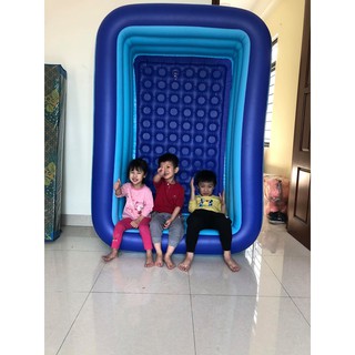 BỂ BƠI PHAO 3 TẦNG 1m5- 1M8- 2M1-3M05 Tặng kính bơi