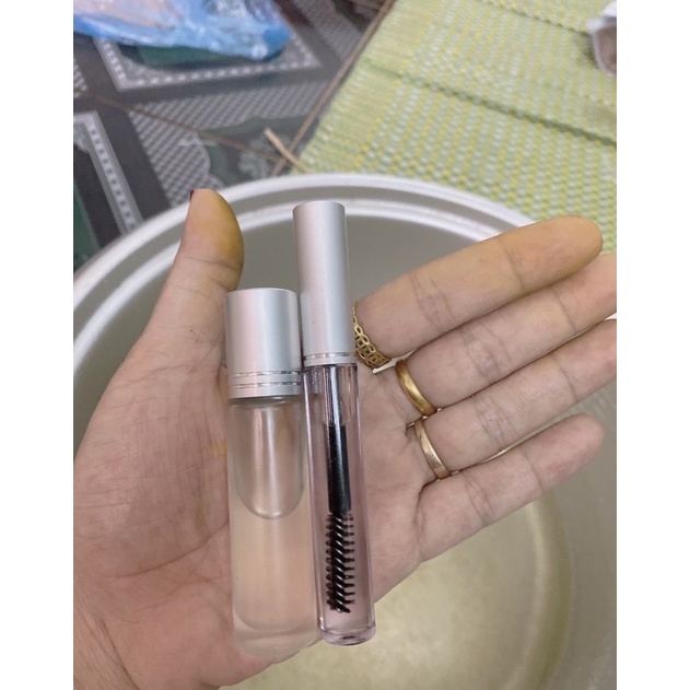 Combo Chuốt mi+ bi lăn dầu dừa nguyên chất handmade