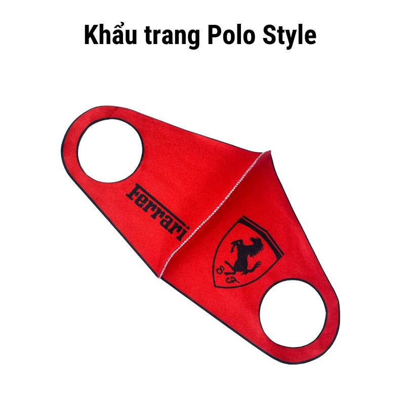 [HOT DEAL] Khẩu trang Siêu xe Polo Style vải Su đẹp, đeo êm không đau tai