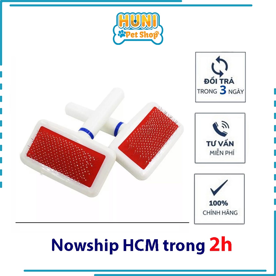 Lược kim chải lông cho chó mèo lông dài hoặc giống chó poodle - Huni petshop