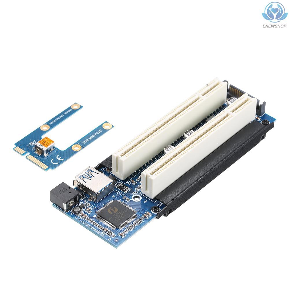 Card Mở Rộng Chuyển Đổi Mini Pci-E Sang Pci-E Với Cáp Sata Và Card Mở Rộng