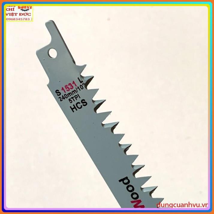 Bộ 2 lưỡi cưa kiếm Đa Năng Cắt Gỗ - Nhựa HiLDA 10''240mm