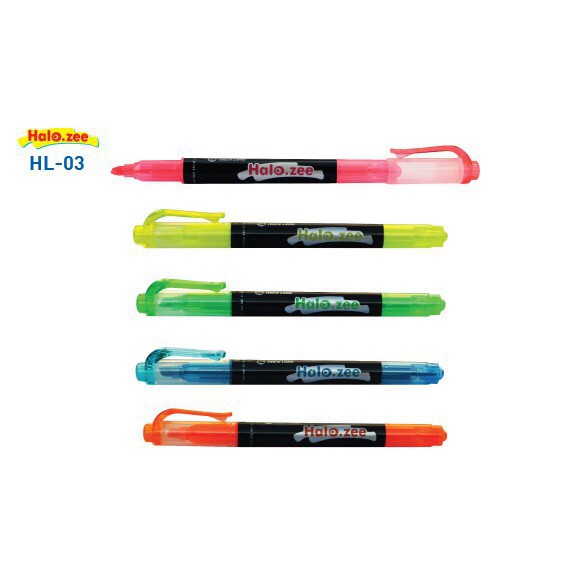 Bút highlight dạ quang ghi nhớ dòng nhiều màu Halo zee HL03
