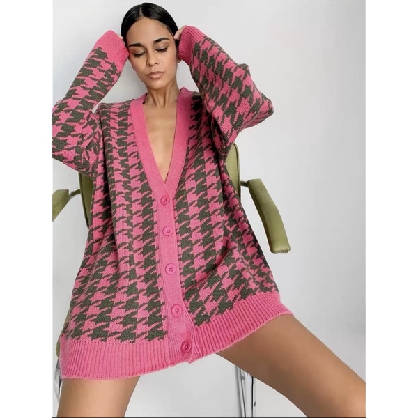 ÁO KHOÁC CARDIGAN HOẠ TIẾT ZICZAC
