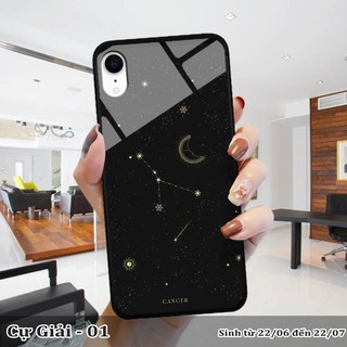 Ốp lưng kính 3D iPhone XR cung hoàng đạo