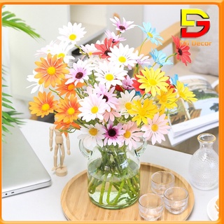 Hoa Cúc Hoạ Mi Cành 5 Bông Siêu Đẹp Hoa Giả Trang Trí Nhà Cửa DC-89