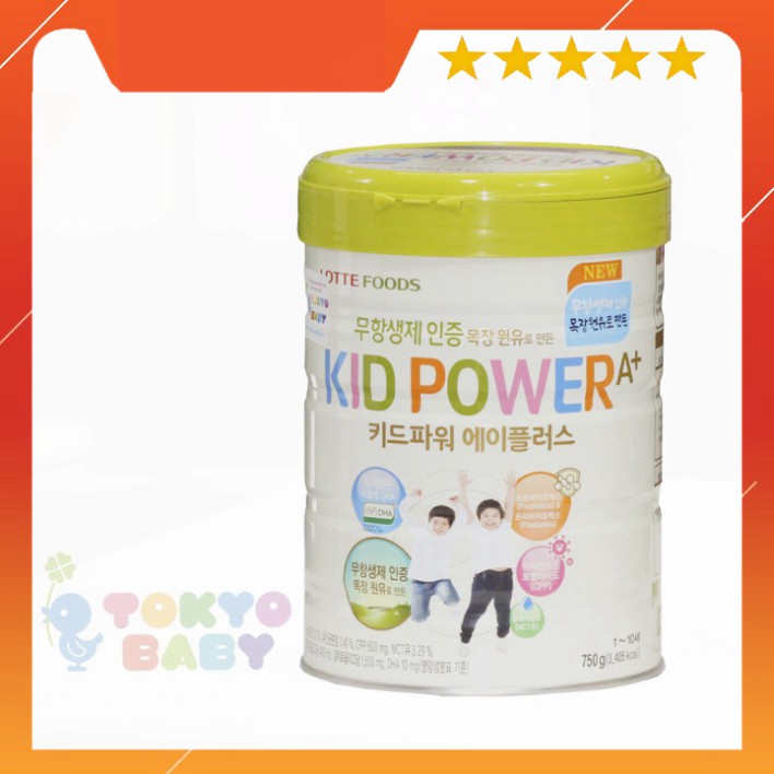 Sữa bột kid power 750g nội địa Hàn date 2022