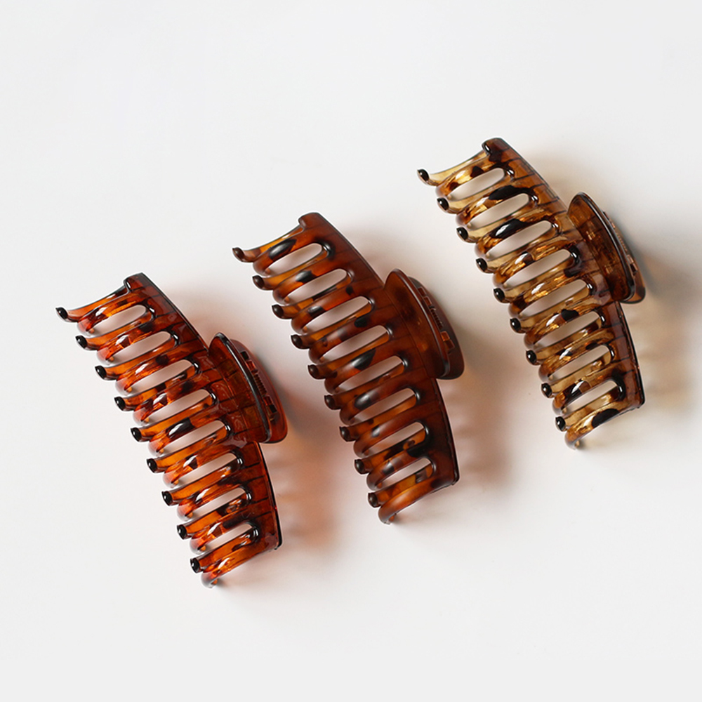 Kẹp tóc cỡ lớn bằng nhựa đơn giản tiện dụng cho nữ