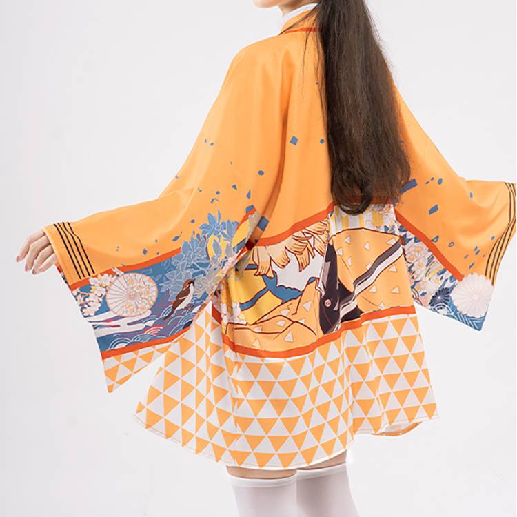 Áo Khoác Cardigan Dáng Rộng Hóa Trang Nhân Vật Shinobu Nezuko Kimetsu No Yaiba
