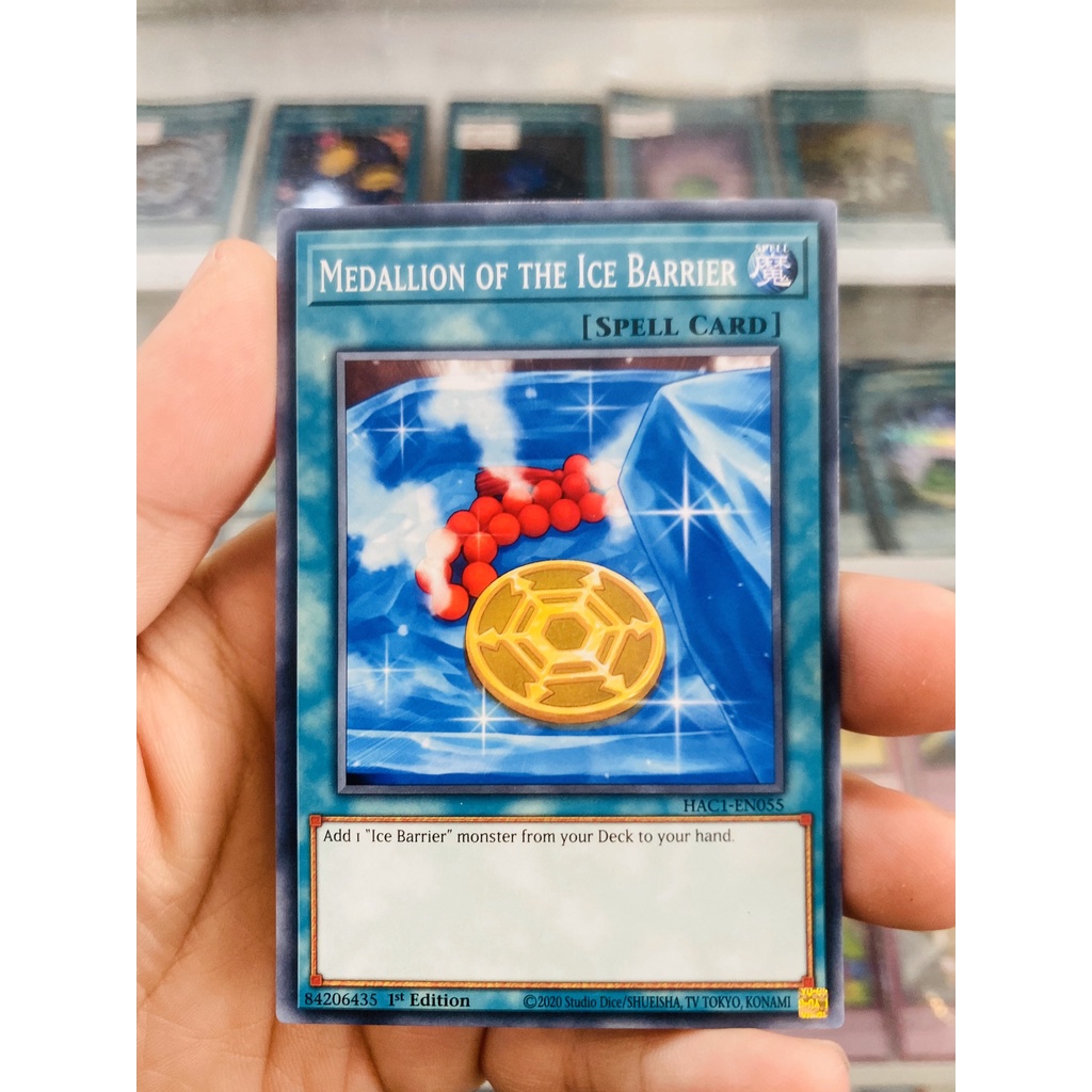 Thẻ Bài YugiOh! Mã HAC1-EN055 - Medallion of the Ice Barrier - Common - 1st Edition