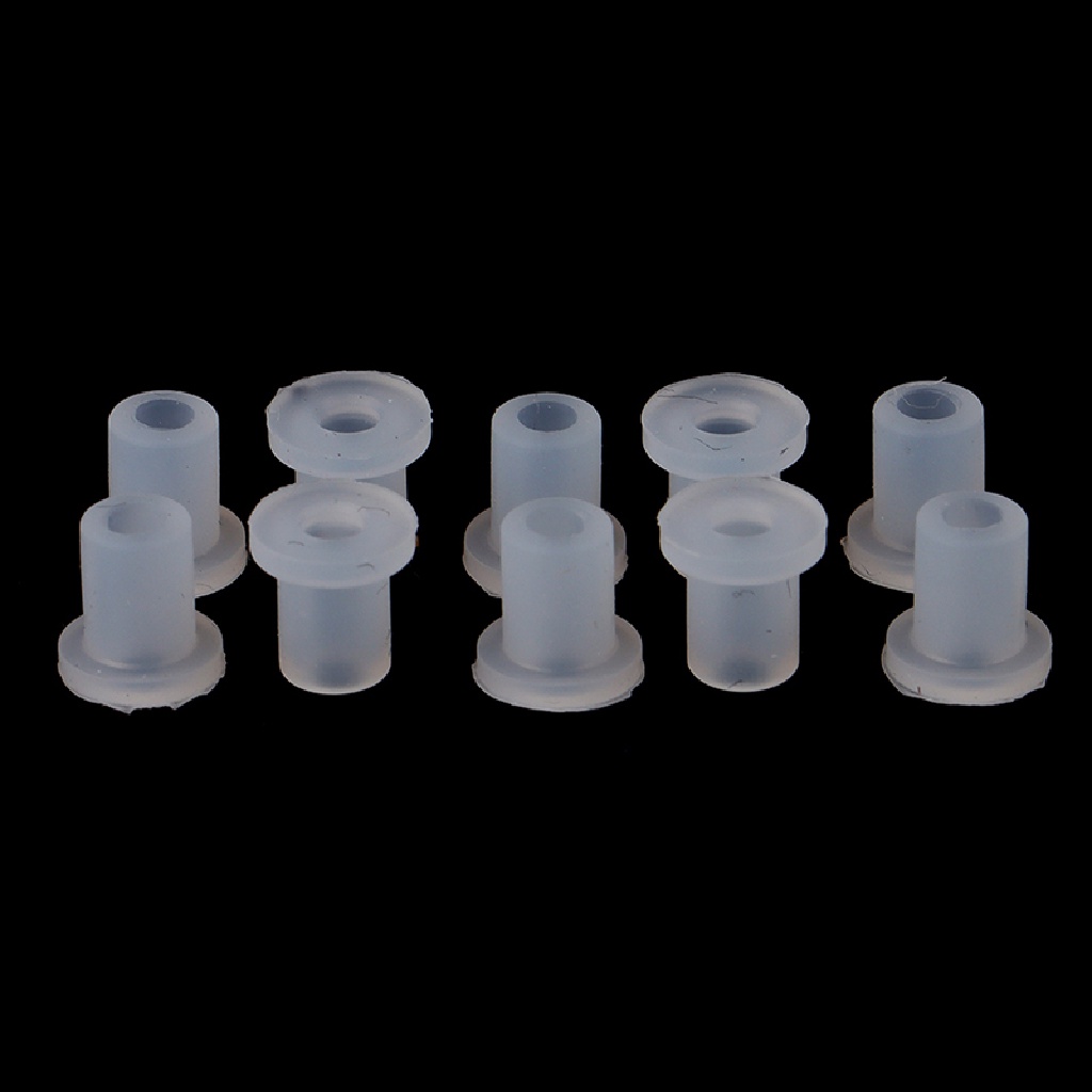 Set 10 Nút Cao Su Silicon Bịt Kín Màu Trắng DIY ♨Nóng Bỏng