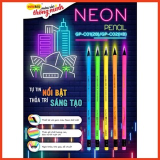 [Chính Hãng] Bút Chì Neon COLOKIT GP-C01/GPC02 (Hộp 5 cây đủ màu)