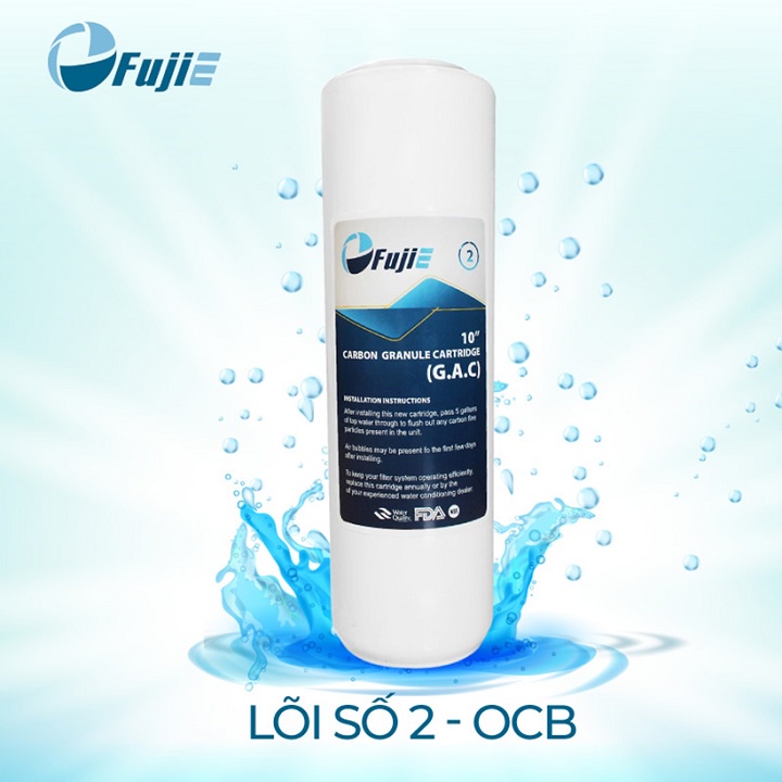 Lõi lọc nước số 2 RO Fujie - OCP GAC - Than Hoạt Tính