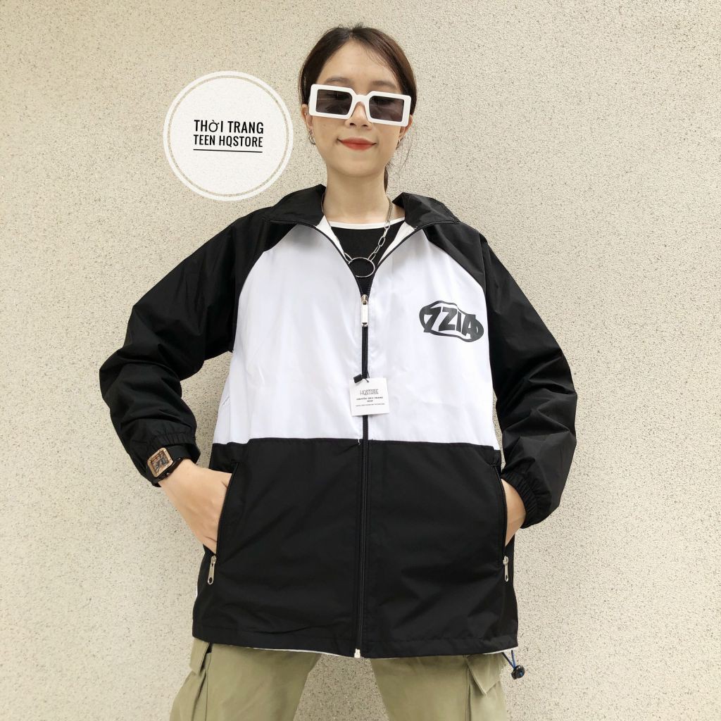 [Giá hủy diệt] [Ảnh thật] [Chính hãng] Áo Khoác Dù 7ZIA Ulzzang Nam Nữ Unisex Form Rộng Bomber Jacker