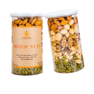 Hạt Dinh Dưỡng Mix 5 Siêu Hạt gồm óc chó vàng, điều, macca, hạnh nhân, bí xanh 500Gram