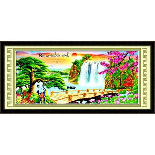 Tranh thêu Non Nước Hữu Tình ms 53419